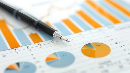 Financial graph highlighting economic trends and datadriven projections, with a focus on clean and polished visuals