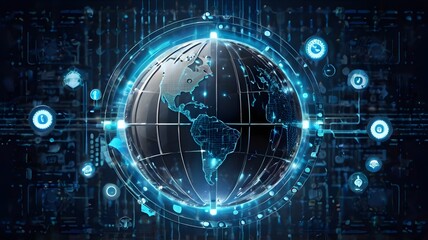Fototapeta premium Default_Cyber_security_internet_and_networking_concept_Abstract