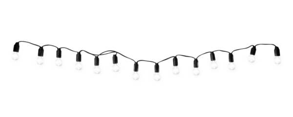 PNG String lights lighting illuminated electricity.