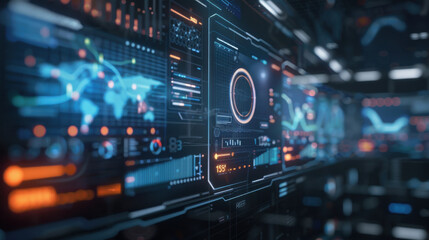 Fototapeta premium Annual financial overview with interactive graphs and data analysis for 2024, emphasizing the company's progress and anticipated growth for 2025