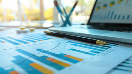 Comprehensive annual financial report with statistical graphs and data for 2024, highlighting the company's progress and future growth projections for 2025