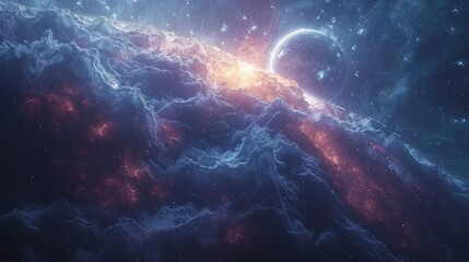 Mysterious Black Light Planet in a Dazzling Galaxy