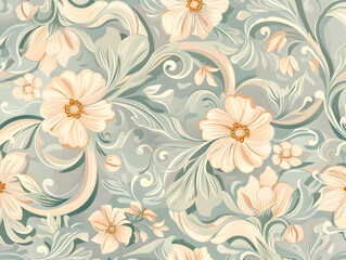 Elegant floral patterns background illustration