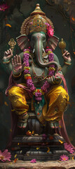 Fototapeta premium decorative Lord Ganesha sculpture