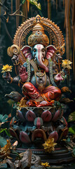 Fototapeta premium decorative Lord Ganesha sculpture