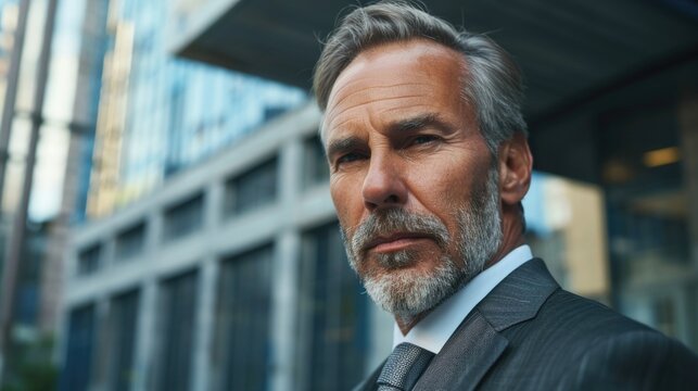 A professional man wearing a suit and tie, ideal for business or corporate use