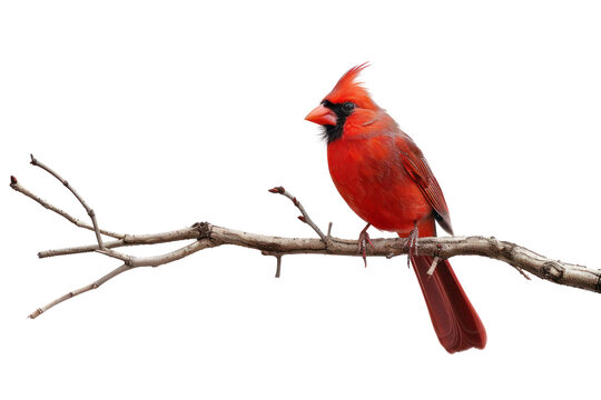 PNG Vibrant cardinal perched branch