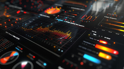 Obraz premium 2025 financial report showcasing company achievements and yearly growth statistics. Detailed charts and data analysis.