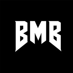 BMB letter logo design for technology company. BMB logo design black and white color combination. BMB logo, BMB vector, BMB design, BMB icon, BMB alphabet. BMB typography logo design.