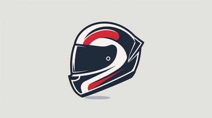 Rider helmet icon, motorcycle biker emblem, speed rider sign, motorcycling logo template. Vector illustration