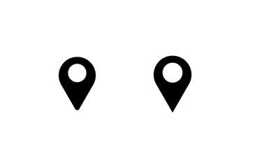 location pin icon, location icon, map marker, location pin set, white background, illustration.