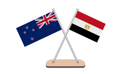 Egypt New Zealand Flag