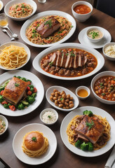  Sense of accomplishment after finishing a delicious homemade meal. 