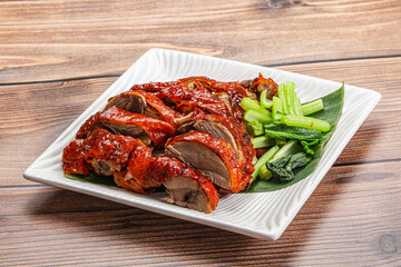 Asian cuisine - roasted duck with skin