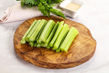 Vegan cuisine - dietary celery cticks