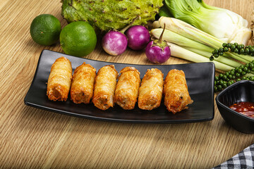 Vietnamese cuisine fried spring roll