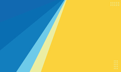 Abstract blue and yellow minimalism background 