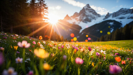 Spring time in Alps.