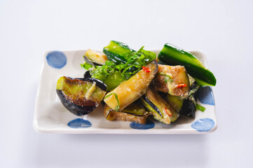 夏野菜の浅漬け　からし和え