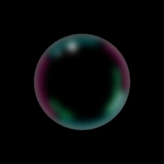 Pink light blue bubbles, transparent texture.