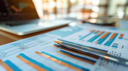 Comprehensive 2025 financial report illustrating company growth and progress with yearly data charts and statistics.