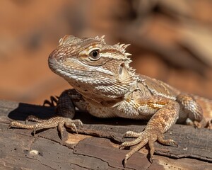 Obraz premium Close Up of a Lizard