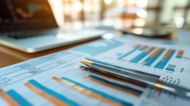 Comprehensive 2025 financial report illustrating company growth and progress with yearly data charts and statistics.