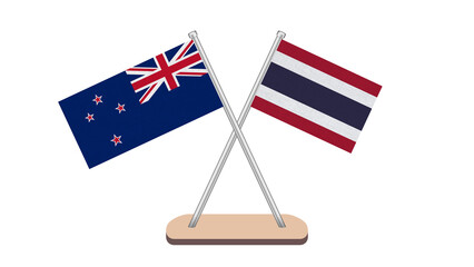 Thailand New Zealand Flag