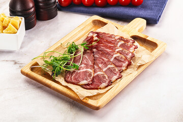 Italian pork sausage - prosciutto crudo