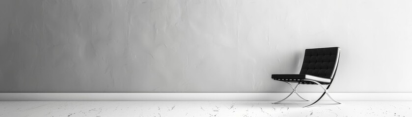   Minimalist Black and White design, with contrasting elements 
