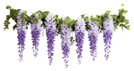 PNG Lavender wisteria floral garland decor