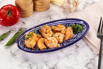 Stir fried prawn in sweet and sour sauce