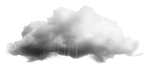 Realistic cloud with rain