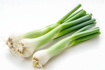 Fototapeta premium Whole Leek on a white background