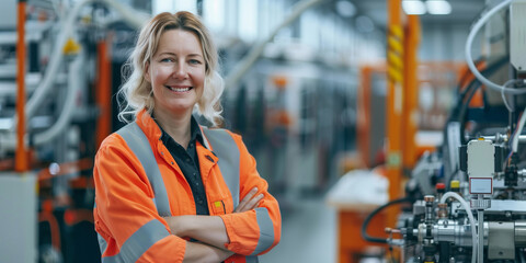 Mitarbeiterin in der Industrie