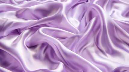 Obraz premium A background of soft, lavender satin material, creating a dreamy and delicate texture