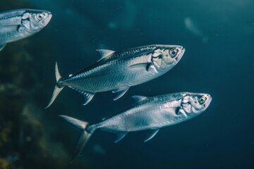 herring gliding together