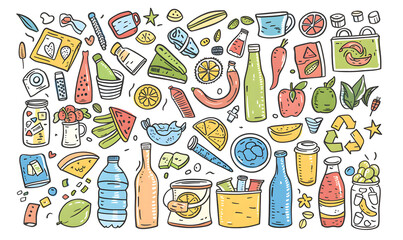 recycle and reuse products concept to keep the world green.