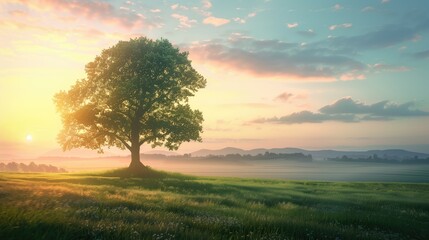 Fototapeta premium Free good morning scene wallpaper background photo