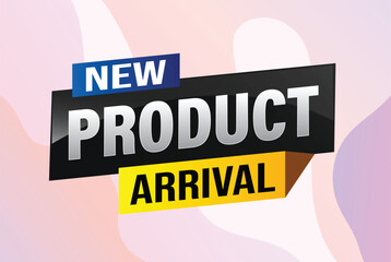 New product arrival tag icon logo sign symbol Banner design template for marketing. Special offer promotion retail. background banner modern graphic design for advertising store shop, online store

