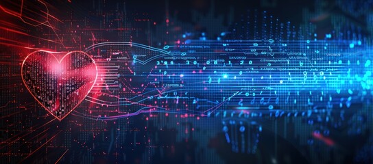 Obraz premium Digital Heartbeat
