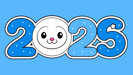 Happy New Year, Holidays logo 2025