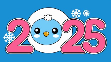 Happy New Year, Holidays logo 2025