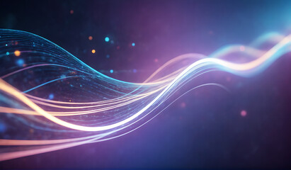 Simple glowing line background