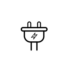 electric plug in a hand vector on isolate