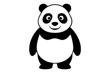 Funny Panda Vector Illustration on White Background Cartoon, Clipart, Line Art Design, Funny panda vector illustration on white background, perfect for cartoons, clipart, and line art designs