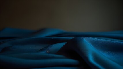 Floating blue fabric
