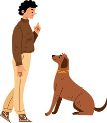 Person Walking with Dog