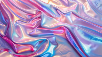Vibrant and Iridescent Fabric Texture