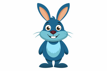 Funny Rabbit with White Background Vector Illustration, Cartoons, Clipart, and Line Art Design, Adorable funny rabbit vector illustration, perfect for cartoons, clipart, and line art designs